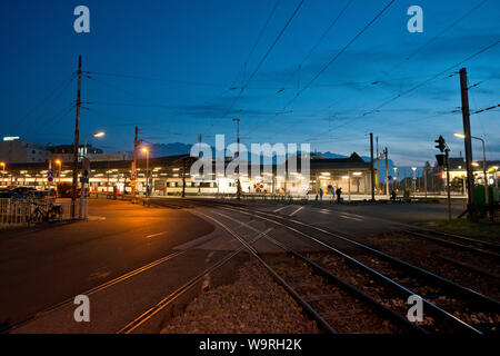 Schweiz, Waadt, Waadt, Vevey, Ville, Stadt, Stadt, Gare, Bahnhof, Bahnhof, Bahnhof Stockfoto