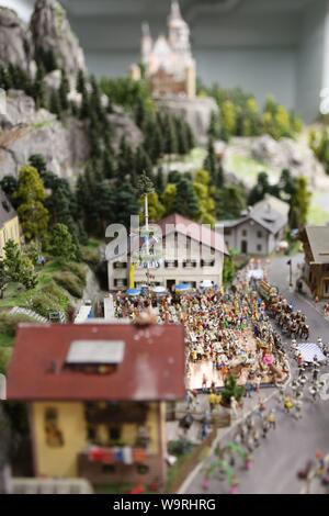 Die Bayern Zone in der Miniataur Wunderland, Hamburg, Deutschland Stockfoto