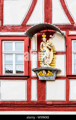 Iphofen (Franken, Deutschland): Stadtbild; Iphofen (Deutschland, Franken, Bayern): historische Stadtbild, Stockfoto