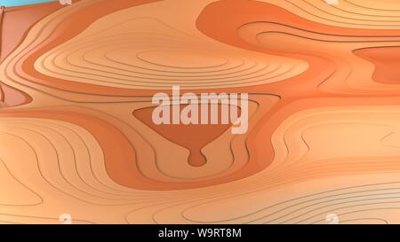 3D-Rendering abstrakte Minimalismus Arizona Canyons der Erde farbige analog Farbton Programme kostenlose Farben grafik design Resource Stockfoto