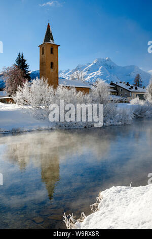 St. Lorenz Kirche, Sils/GR, Schweiz, 30063557 *** Local Caption *** Stockfoto