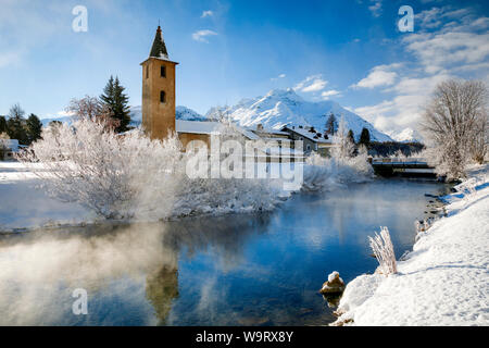 St. Lorenz Kirche, Sils/GR, Schweiz, 30063563 *** Local Caption *** Stockfoto