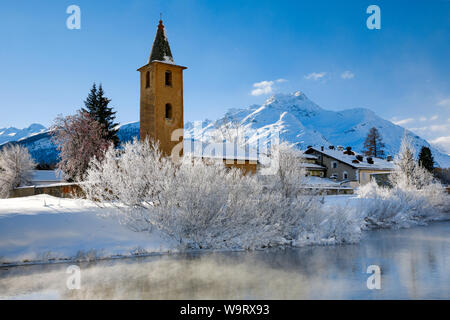 St. Lorenz Kirche, Sils/GR, Schweiz, 30063558 *** Local Caption *** Stockfoto