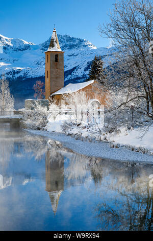 St. Lorenz Kirche, Sils/GR, Schweiz, 30063564 *** Local Caption *** Stockfoto