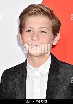 WESTWOOD, CA - 14. August: Jacob Tremblay besucht die Premiere von Universal Pictures' 'Guten Jungs' im Regency Dorf Theater am 14. August 2019 in Westwood, Kalifornien. Stockfoto