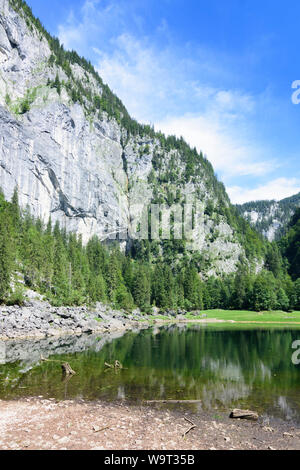 Grundlsee: See Kammersee, Quelle der Traun in Ausseerland-Salzkammergut, Steiermark, Steiermark, Österreich Stockfoto