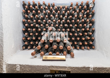 Mosel Wein ursprünglich von Hermann Göring, Museum- und Lagerbereich Issilkul Weingut Chisinau Moldawien im Besitz Stockfoto