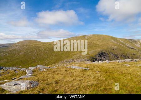 Suchen bis zu den Corbett Meall Horn aus dem Südwesten, Sutherland, Schottland. Stockfoto