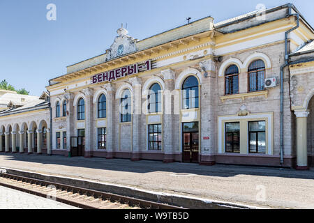 Rückseite des Bahnhof Bender, Bender-1, Transnistrien Moldawien Stockfoto