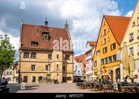 Rathaus der Stadt Weißenburg in Bayern, Deutschland Stockfoto