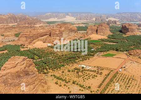 Luftaufnahme von Dedan, Riad, Saudi-Arabien Stockfoto