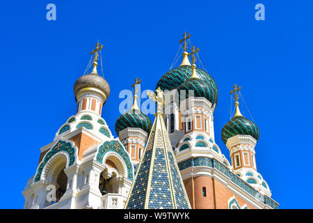 St Nicholas russisch-orthodoxe Kathedrale, Nizza, Frankreich Stockfoto