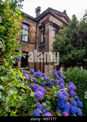 Glasgow, Schottland, Großbritannien. 15. August 2019: Moray in der Southside von Glasgow. Dies wurde entworfen und von Alexander 'griechischen' Thomson gebaut. Stockfoto