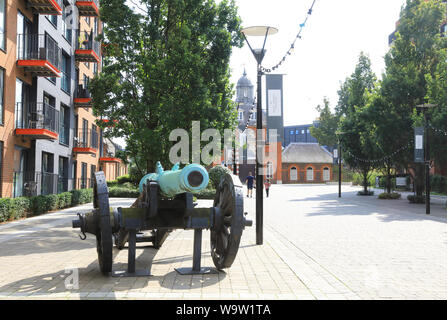 Eigenschaften auf Nr. 1 Straße in regeneriert Royal Arsenal Riverside, in SE, England, Grossbritannien Stockfoto