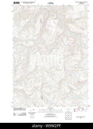 USGS Topo Karte Oregon Mount Gurney 20110824 TM Wiederherstellung Stockfoto