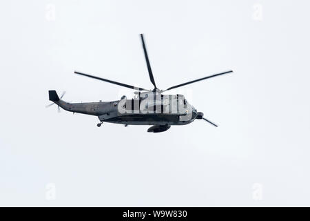 Marine Hubschrauber, Hanse-Sail, Warnemünde, Rostock, Mecklenburg-Vorpommern, Deutschland Stockfoto