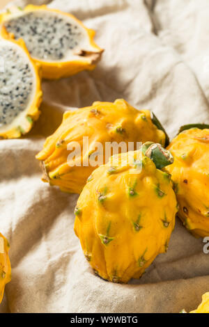 Raw Organic Gelb Drachenfrucht bereit zu Essen Stockfoto