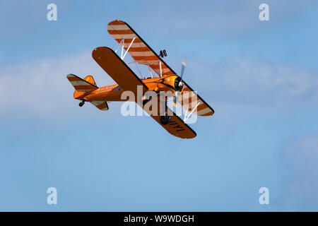 Eastbourne, Großbritannien. 15. August 2019. Tausende von Besucher dieser beliebten Air Show auf der britischen Südküste. Flugvorführungen und bodengestützte Unterhaltungen Form dieser viertägigen Veranstaltung Credit: Alan Fraser Stockfoto