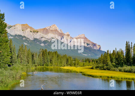 Polizist's Creek, Canmore, Alberta, Kanada Stockfoto