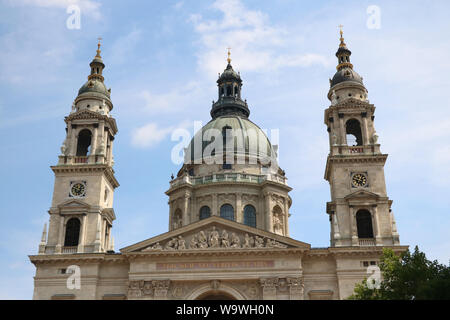 St.-Stephans-Basilika in Budapest, Ungarn (Szent Istvan Basilika) Stockfoto