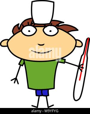 Abbildung mit Arzt für Design. Gesundheit, Medizin Krankenhaus Arzt Abbildung. Arzt Beratung. Medizin Service. Stock Vektor