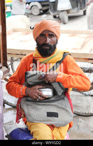 Porträt eines sadhu Stockfoto