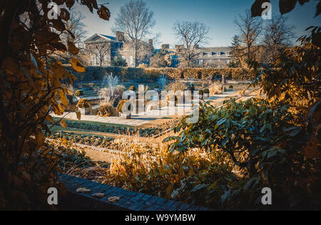 Sunken Garden im Kensington Palace in London. Stockfoto