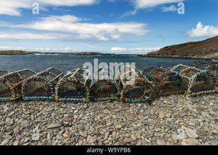 Inishbofin ist eine kleine Insel vor der Küste von Connemara, County Galway, Irland. Inishbofin hat rund 180 Einwohner und ist eine beliebte touristische Destin Stockfoto