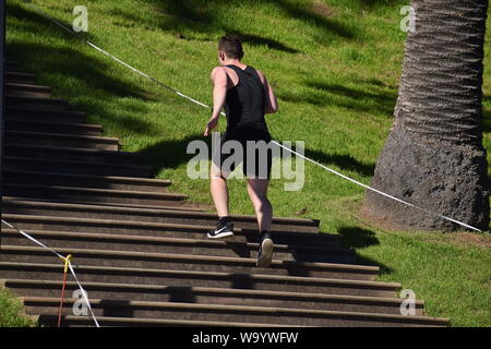 Australische Übung in Morgen Stockfoto