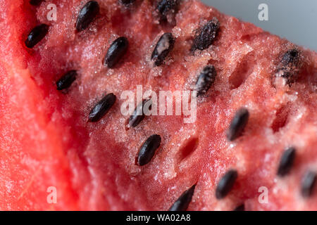Hintergrund mit Wassermelone und Bohnen Stockfoto