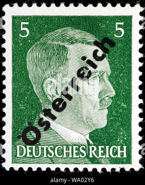 Adolf Hitler (1889-1945), Bundeskanzler, Briefmarke, Österreich, 1941 Stockfoto