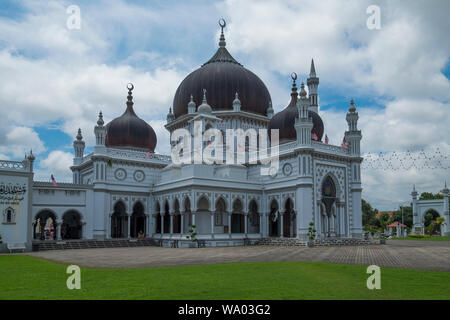 Äußere der Zahir Moschee in Alor Setar, Kedah, Malaysia. Stockfoto