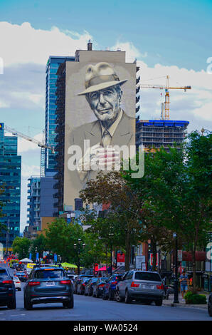 Montreal, Quebec, Kanada, August 14,2019. Crescent Street im Sommer. Montreal, Quebec, Kanada. Credit: Mario Beauregard/Alamy Nachrichten Stockfoto