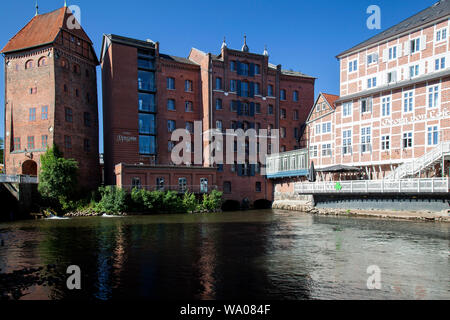 Hotel Bergström in der Altstadt von Lüneburg auf der Ilmenau, Lüneburg, Deutschland, 30057082 *** Local Caption *** Stockfoto