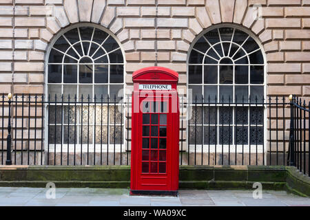 Traditionelles rotes Britische Telefonzelle Stockfoto