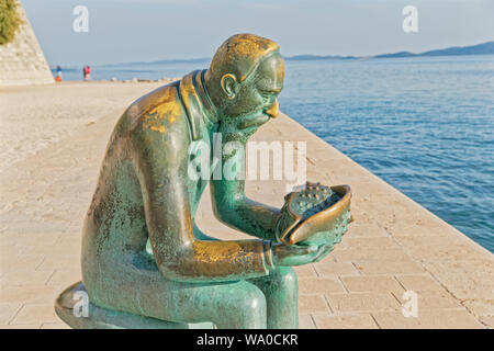 Spiridon Brusina Denkmal in Zadar Stockfoto