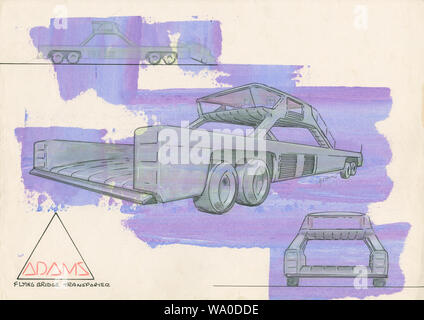 Dennis Adams Flying Bridge Transporter Stockfoto