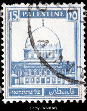 Felsendom, Jerusalem, Briefmarke, Palästina, 1927 Stockfoto