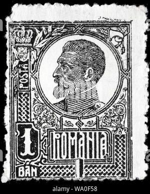 Ferdinand I., König von Rumänien (1914-1927), Briefmarke, Rumänien, 1920 Stockfoto