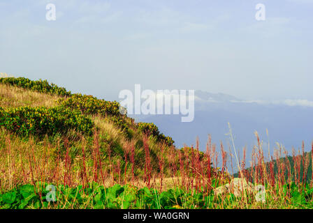 Herbst sonnige Alpenlandschaft auf den Kaukasus Stockfoto
