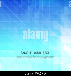 Blau abstrakt Hintergrund. Mosaik von geometrischen Dreiecke eps 10. Stock Vektor