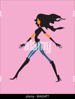 Vector Illustration der Charakter der Person mit der Aktivität Stock Vektor