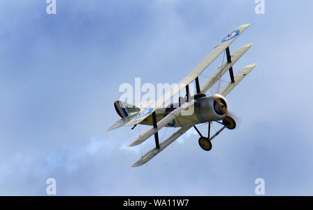 Der Sopwith Dreidecker war eine britische Einzelsitz Jagdflugzeug entworfen und von der Sopwith Aviation Company während des Ersten Weltkrieges hergestellt. Stockfoto