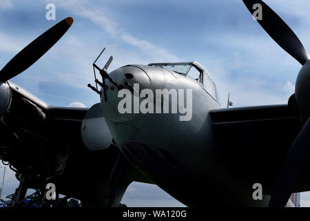 Die De Havilland DH.98 Mosquito ist eine britische zweimotorige Schulter - winged Mehrzweck-Kampfflugzeug, während des Zweiten Weltkriegs eingeführt. Stockfoto