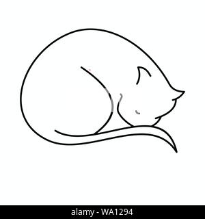Vector Illustration einer Katze Stock Vektor
