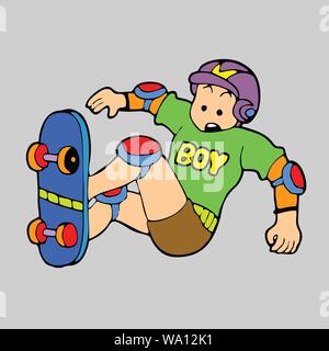 Vector Illustration der Charakter der Person mit der Aktivität Stock Vektor