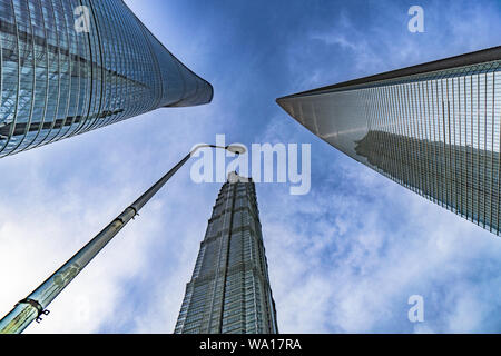Stadt Shanghai - lujiazui Hochhäuser Stockfoto