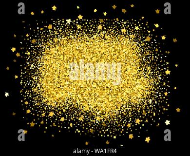 Glitter texturierte Aufschrift Frohe Ostern Stock Vektor