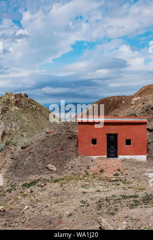 Türkei: Landschaft an der Straße von igdir zu Dogubayazıt, in der Eastern Anatolia Region der Türkei in der Nähe der Berg Ararat und armenischen und iranischen Grenzen Stockfoto