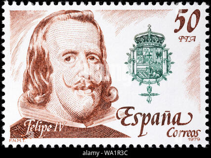 Philip IV (1605-1665), König von Spanien und Portugal, Habsburg, Briefmarke, Spanien, 1979 Stockfoto